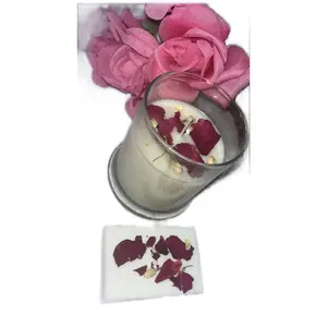 Handmade Rose Scented Candle and Soap Gift