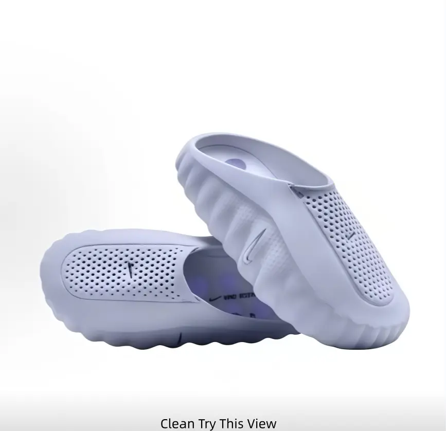 Unisex Pale Light Lavender Lilac Perforated Hollow Out Foam Slide Slippers Thick Wavy Chunky Platform Sole Purple Dot Massage Anti Slip Insole Breathable Quick Dry Shower Pool Beach Walking Sandals For Men Women
