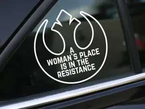 Resistance Decal, Rebel Alliance decal, Car Decal, wall decal, laptop stickers, Vinyl Decal, Stickers, pro choice