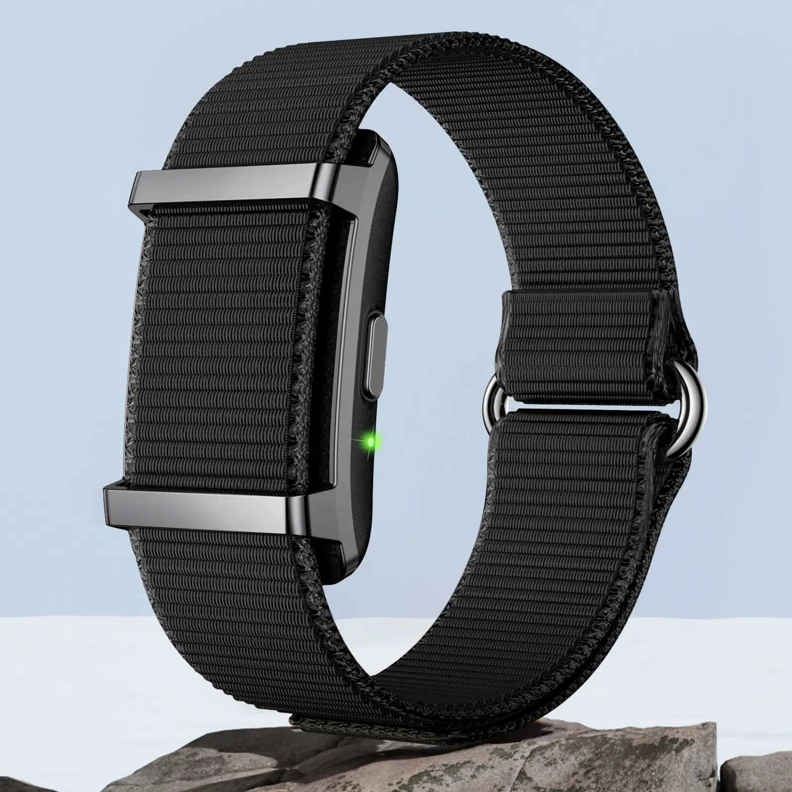 Screenless Fitness Tracker Band – Step, Sleep & Heart Rate Monitoring