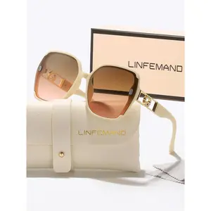 Unisex Simple Style Ombre Tinted Lens Modern High Quality Sunglasses, Trendy Beach Eyewear for Everyday, Fashion & Designer Accessories for Outdoor Activities, Stylish Glasses