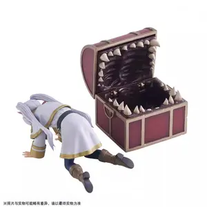 Funny Frieren Trapped in Mimic Chest Anime Statue Desk Decor