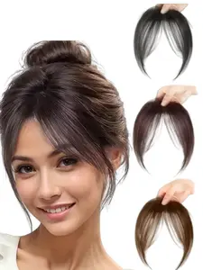 2-Piece Straight Clip-In Wigs - Heat-Resistant Synthetic Fiber Extensions with Adjustable Snap-On Mesh Caps for Natural Straight Hair Styles, Suitable for Parties, Photoshoots, and Daily Use - Salon-Quality Headpieces for Seamless Blending and Secure Fit