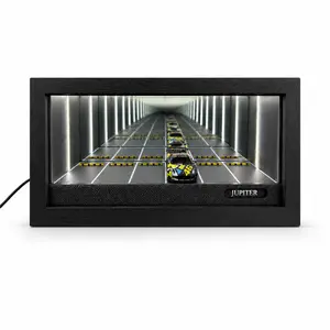 1:64 Infinity Mirror Display Diorama for Diecast Model Cars, Collectible Entertainment Toy Display Case