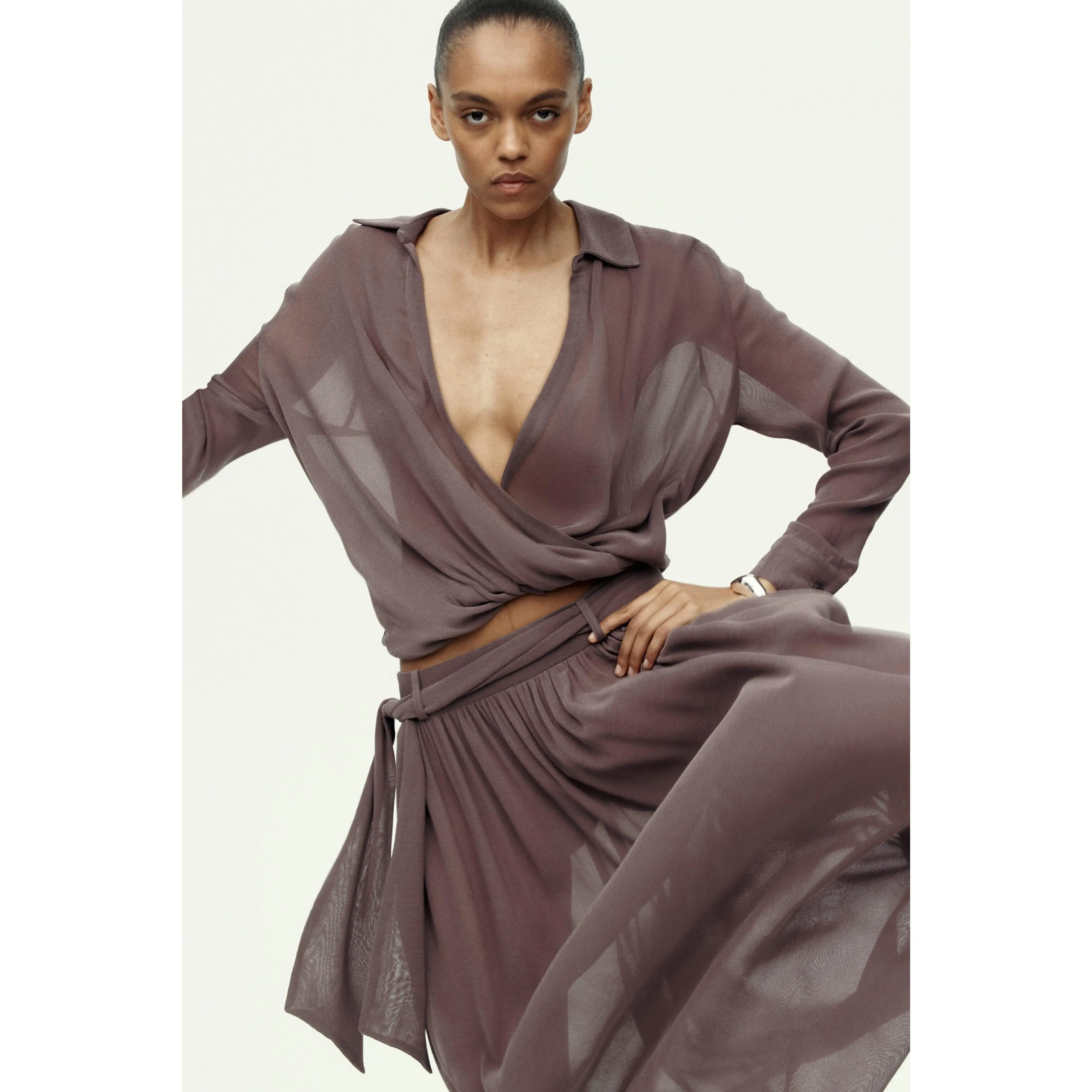 H&M Wrap blouse