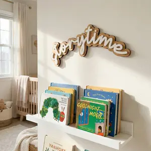 Storytime Wood Sign, Library Sign, Book Corner, Book Nook Sign, Childrens Room Decor, Nursery Wall Art