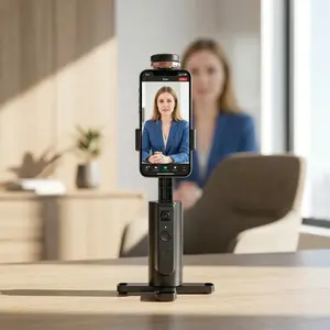 Auto Face Tracking Tripod 360° Rotation Smart Phone Holder, Hands‑Free Tracking with Gesture Control, 1200mAh Rechargeable Battery, Perfect for TikTok Live, Vlog, YouTube Video and Travel Shooting#Easter Day