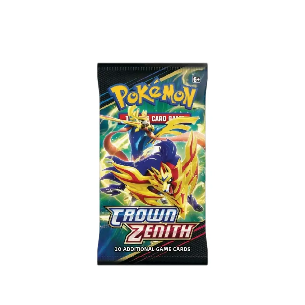 5 Packs Crown Zenith Ripped live - 10 Additional Game Cards for Trading Card Game Collection Building