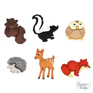 Forest Babies Outdoor Animal Buttons