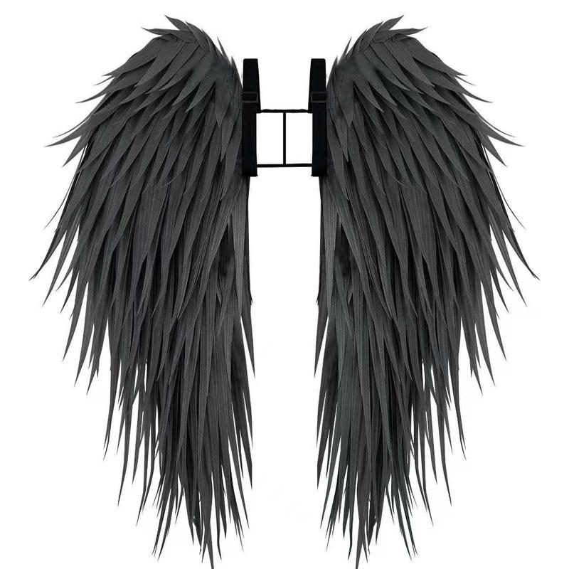 SEWLO Feather Angel Wings - Plump, Sturdy DIY Costume Wings for Halloween, Christmas, and Cosplay with Adjustable Straps