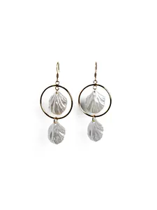 My Sister's Cottage | Waterproof | Mother of Pearl Shell Dangle Earrings