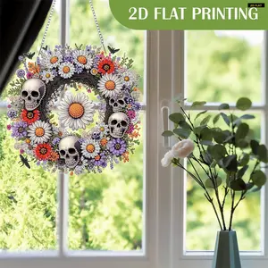 2D FLAT2D Flat Acrylic DIY Hanging Diamond Art Kits Special Shape Rhinestone Diamond Art Window Pendants Diamond Painting Set Window HangiDiamond Painting Kit is Suitable for Decorations. Create Unique DIY Handicrafts, Making Gifts Distinctive and Unique!
