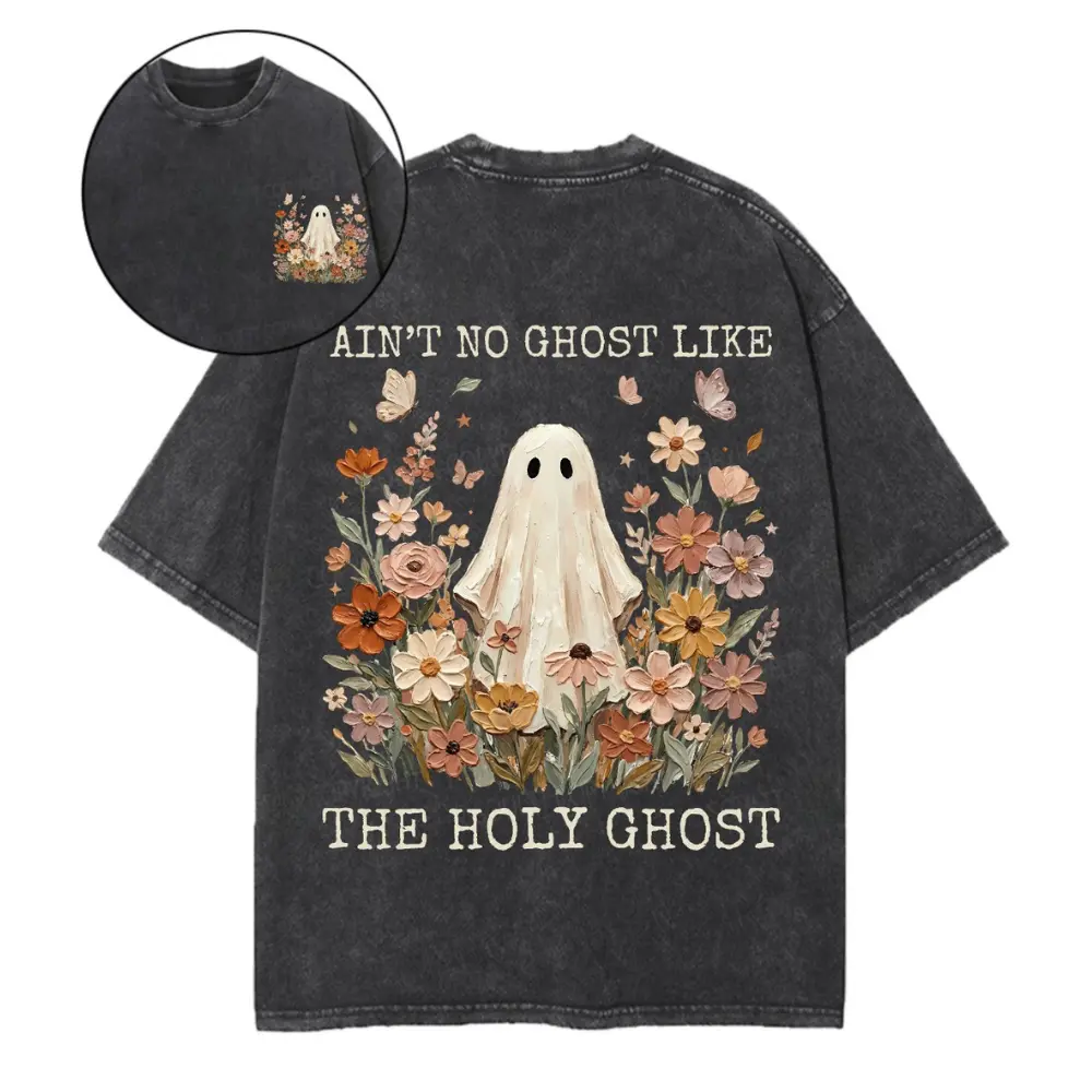 Vintage Ain't No Ghost Like The Holy Ghost Tee | Heavyweight Oversized Cute Christian Shirt