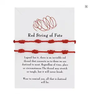 Red String of Fate Bracelet Knot Protection Red Cord Bracelet