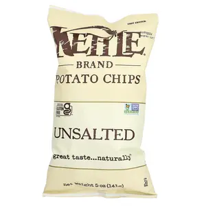 Kettle Foods Potato Chips, Unsalted, 5 oz (141 g)