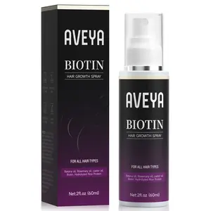 AVEYA Hair Growth Spray,Aveya Hair Biotin Spray, for Women & Men infused withRosemary Oil,Batana Oil&Biotin for Scalp -Strengthens,Thickens&Accelerates Hair Care - Non-Greasy,Helps Prevent Hair Thinning & Hair Loss-60ml