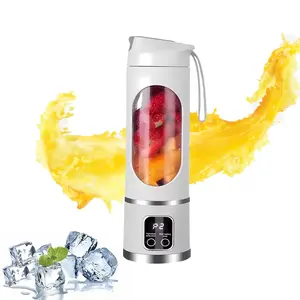 Mini Juicer Blender – 2-In-1 Ice Crusher & Smoothie Maker | Perfect for Liquid Diets, Fresh Juice, Shakes, USB Rechargeable & Easy to Clean | Great for Home, Office, Dorm,Christmas Gifts for Family and Friends