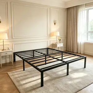 Edenza  Bed Frames, 14 16 18 Inch Heavy Duty Metal Platform Bed Frame  Size Support Up to 3500 lbs, No Box Spring Needed/No Shaking/Steel Slat Support/Noise Free/Easy Assembly Heavy Duty Twin Full Queen King Metal Bed Frame affordable  bed  frame