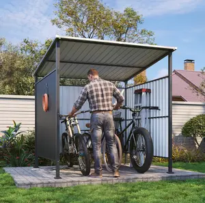 Aoxun 6x6FT Outdoor Shed Grill Shed - Grill Gazebo for BBQ, Outdoor Gazebo for Pets Pergolas and Gazebos Clearance, Metal Awnings for Patio and Decks
