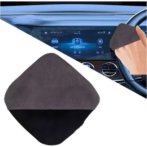 Car Touch Screen Cleaner Cloth, Microfiber Cleaning Pad Car Cleaning Wipes, Vehicle Screen Cleaner Tool Car Interior Cleaning Cloth for Car Dashboard Display Electronic Devices (Square)