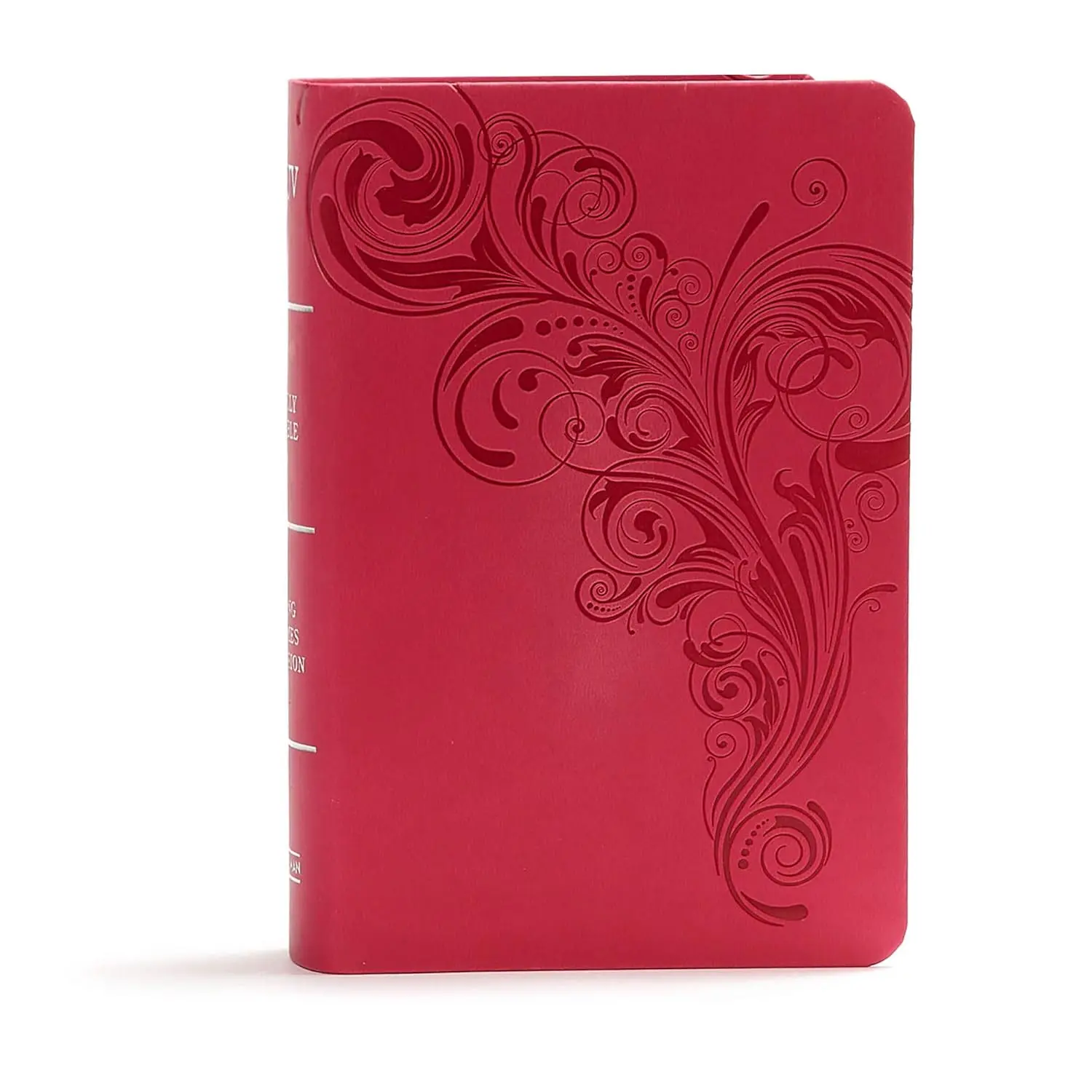 KJV Large Print Compact Reference Bible – Pink LeatherTouch, Red Letter Edition | Easy-to-Read Type, Cross-References & Maps