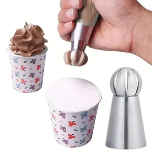 3-Piece Stainless Steel Torch Icing Piping Tips Set for Cake Decorating Tools Cake Decorating Kit