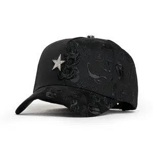 Barbas Hats × “B Star Graffiti” Snapback Hat – Bold Graffiti Star Street Art Cap with Adjustable Unisex Fit for Men & Women, Made to Stand Out in US Streetwear