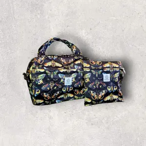 Gilded Wings Diaper Duffle | Waterproof Diaper Bag with Mini Wet Bag