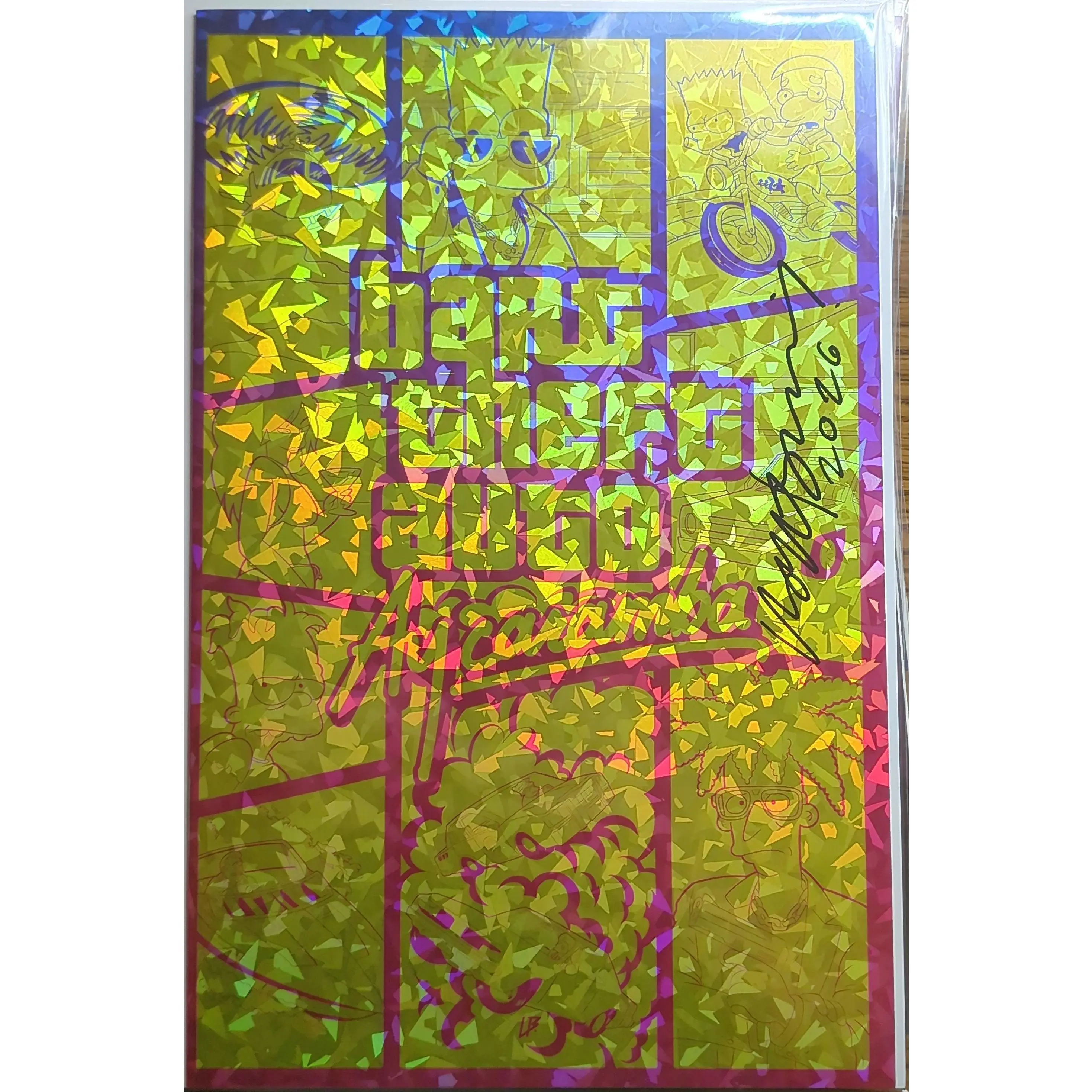Artbook/Crystal Variant - Bart Simpson - GTA Homage - Aycaramba - Signed by Artist W/COA
