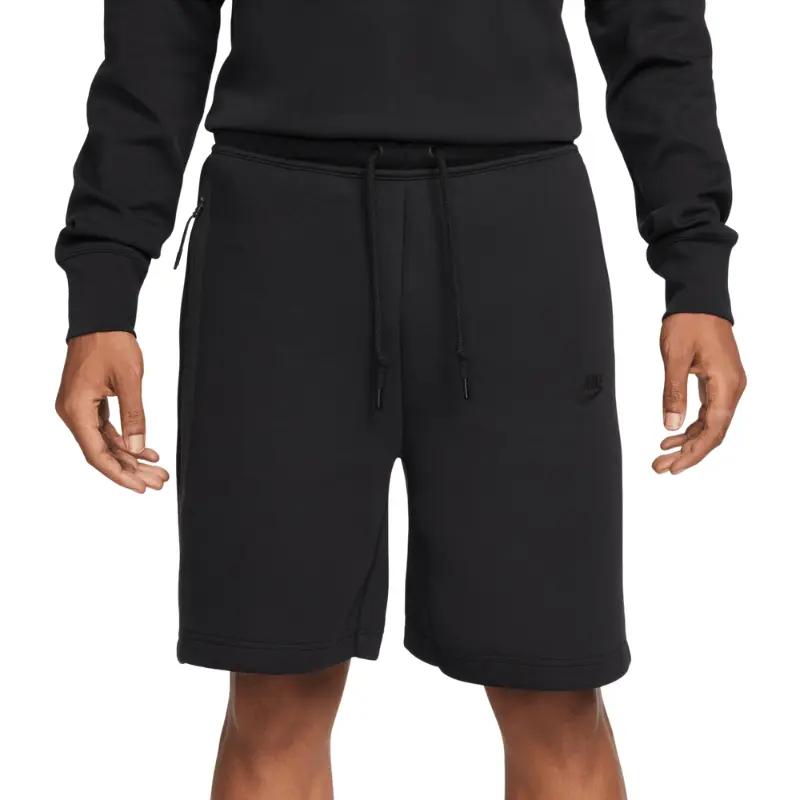 Men's Nike Sportswear Tech Fleece Athletic Drawstring Waist Shorts - Male Workout Bottoms with Taped Pockets, Sporty Chic Sports & Outdoor Clothing, Cotton Blend, Above-Knee