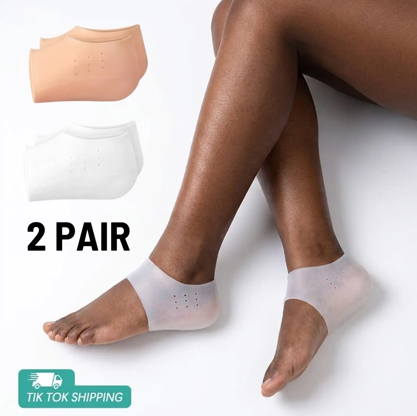 2PAIR height boosters, 1.3 Inch Invisible Non-Slip Silicone Shoe Lift Cushion, ,Breathable Soft Elastic Half Heel Protector Pads for Men Women, All-Day Wear No Fatigue, Fit Sneakers Leather Shoes Casual Shoes for Daily Work Outdoor Party summerwins,summer