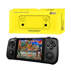 UNICO Game Pocket Player with 40 SNK Classic Games Pre-Installed, Handheld Gaming Console, 3500mAh Rechargeable Battery, Pick up and Play, Ideal for Casual Gamers and Nostalgic Enthusiasts-Gray