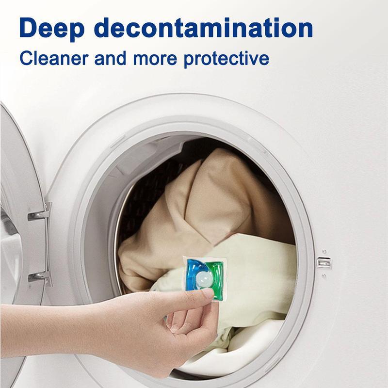 5-in-1 Power Formula Laundry Pods with Fabric Softener for HE & Standard Washers Deep-Cleaning Action Removes Stains & Odor Mess-Free Use
