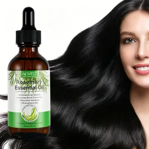 ALIVER Rosemary Essential Oil 60ml, Cold-pressed rosemary essential oil, intense rosemary aroma, for skin care and hair care, Long Lasting Haircare, multi-purpose, Scalp Oil