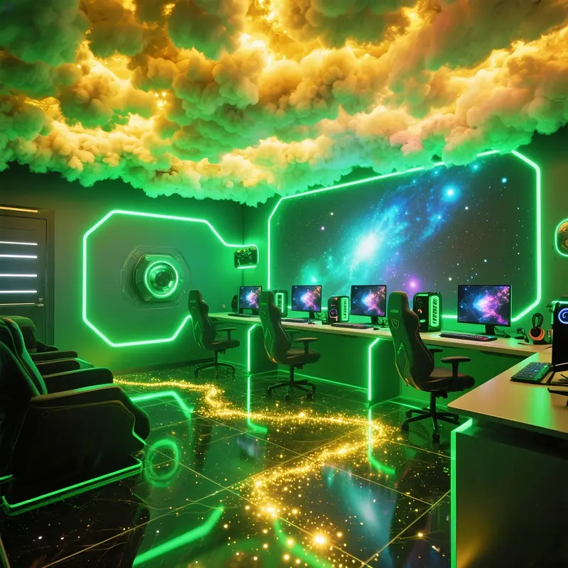 2025 New Upgraded Cloud Light For Gaming Room, Office, Hotel, Party Ceiling Or Wall Decoration, Music Synchronization With Color Changing Function