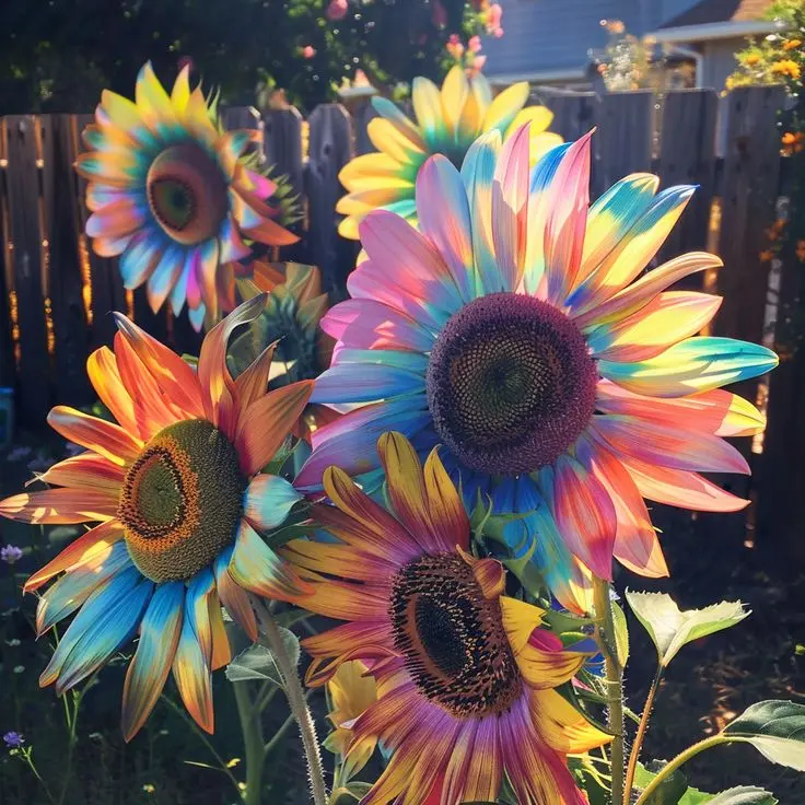 50 Colorful Sunflower Seeds – Vibrant Multi-Shade Blooms for Seasonal Flower Displays
