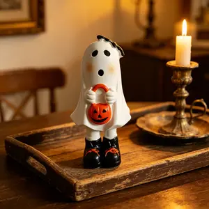Halloween Ghost Resin Ornament, Fun Desktop Decoration, Dark Cute Party Setup, Funny Holiday Gift, Atmospheric Halloween Desk Decor