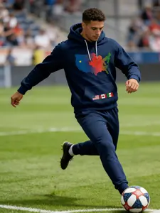 USA Summer Soccer Men's Fan Hoodie 2026 Edition versatile, Outdoor, casual sports jersey for everyday wear and training, Lightweight and breathable, perfect for all seasons, The ideal gift for any soccer fan