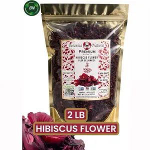 BN 2LB HIBISCUS  FLOWER MEXICAN ORGANIC HERBAL TEA NATURAL BEVERAGE NATURAL