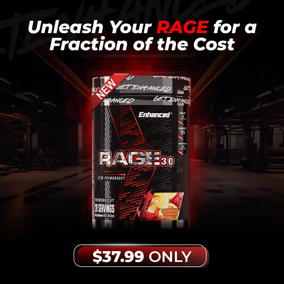 Enhanced Rage 3.0 Pre-Workout – High-Performance Energy & Pump Support