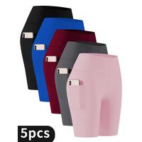 5PCS（Black + grey + wine red + blue + pink）