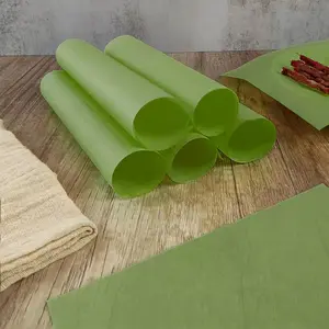100Pcs Wax Paper Sheets for Food, Basket Liners, Greaseproof Deli Wrapping Sheets, Grass Green (6.0 * 6.0 In)