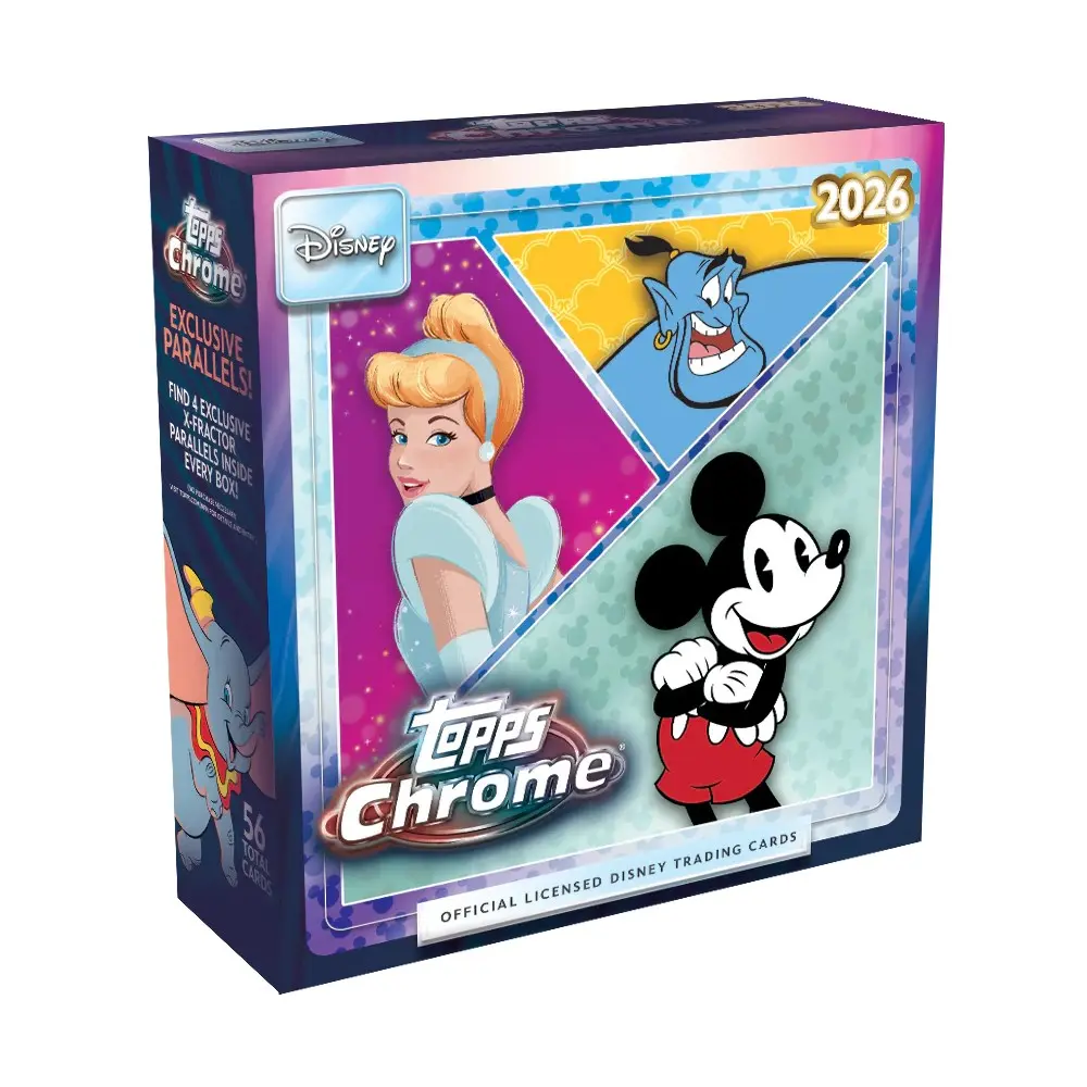 2026 Topps Chrome Disney Mega Box 8 Packs