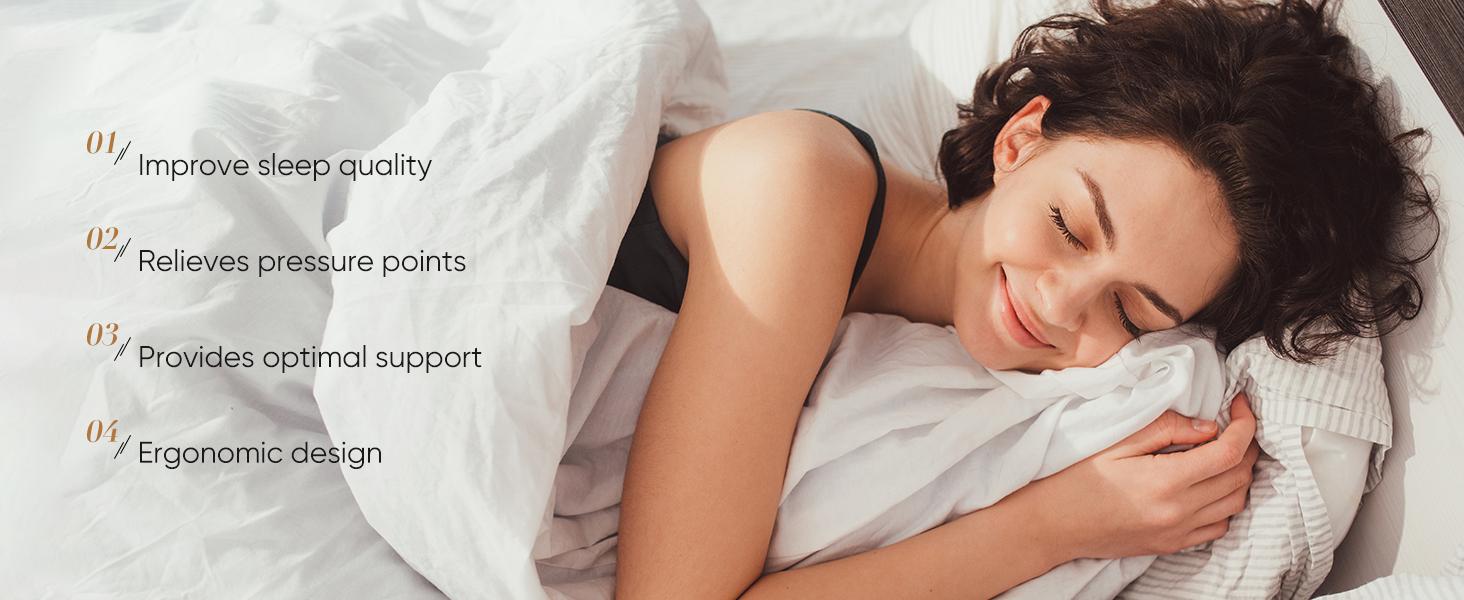 Memory Foam Mattress Topper - Soft, Breathable, Pressure-Relieving Bedding Pad for Home, Dorm Use