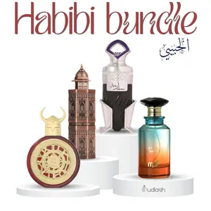 Habibi Bundle | Areebah + Mughal Fort + Bharara Viking + By The Shore | Mens Fragrance | Eau De Parfum | 400ML | Cardamom - Cedarwood - Ambrette Fragrance Notes