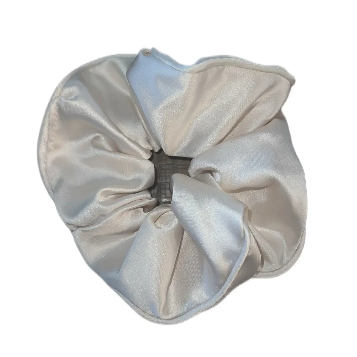 XL Ivory Scrunchie for Women - Fashion Hair Accessory satin silk