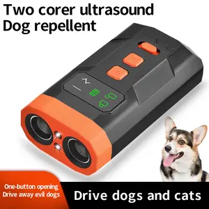 2026 Ultrasonic Dog Repellent Pet Trainer Dual Core High-Power Anti-Bark Deterrent for Dogs