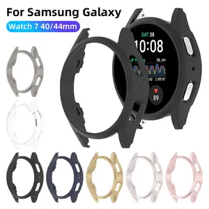 Protection Cover for Samsung Galaxy Watch 7 44mm 40mm Bumper S Protective Case for Samsung Watch7 Smartwatch Accessories