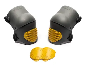 Flex Work Knee Foam Padding Pads - Anti-Slip Strong Double Straps Comfortable Knee Protection Breathable Heavy Duty for Indoor and Outdoor Use