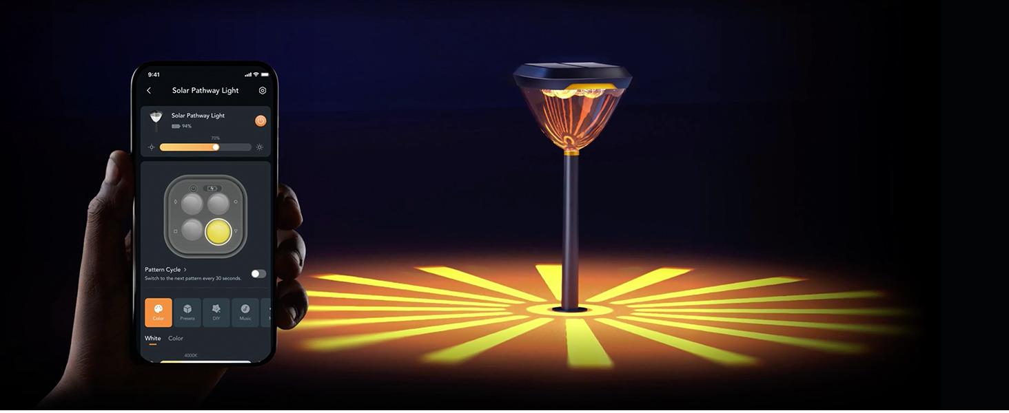 【Garden & Patio Decor】Linkind Smart Solar Pathway Lights SP6 APP Control 16 Million RGBW Colors 5 Swappable Lenses Waterproof Outdoor Garden Decor 【Garden & Patio Decor】Linkind Smart Solar Pathway Lights SP6 APP Control 16 Million RGBW Colors 5 Swappable Lenses Waterproof Outdoor Garden Decor